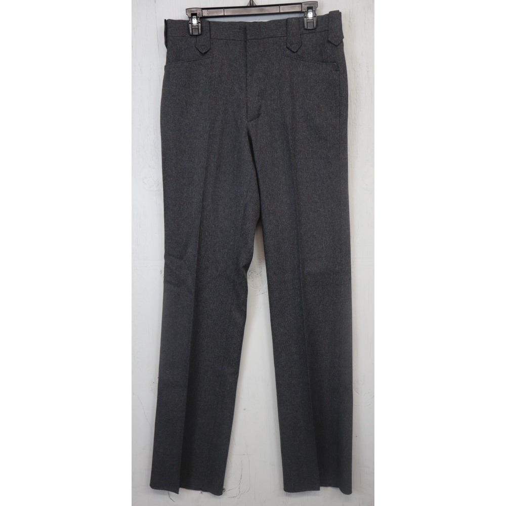 Mens Circle S Ranch Pants 33x37 Unfinished Polyester Pants Vintage